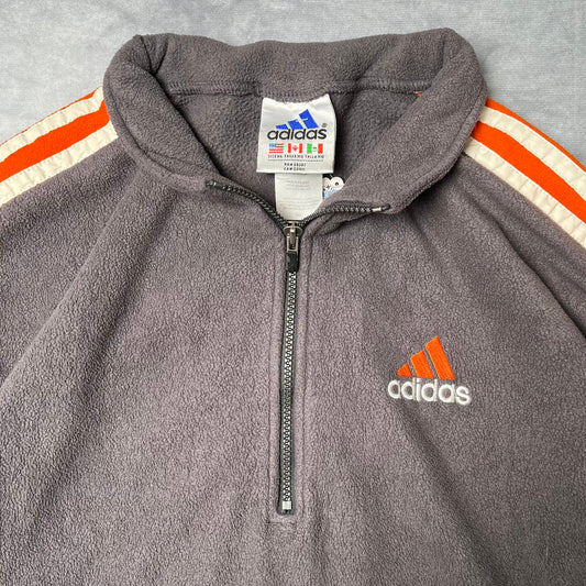 Adidas Grey Quarter Zip - XL