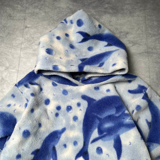 Aqua Dolphin Hoodie - Medium