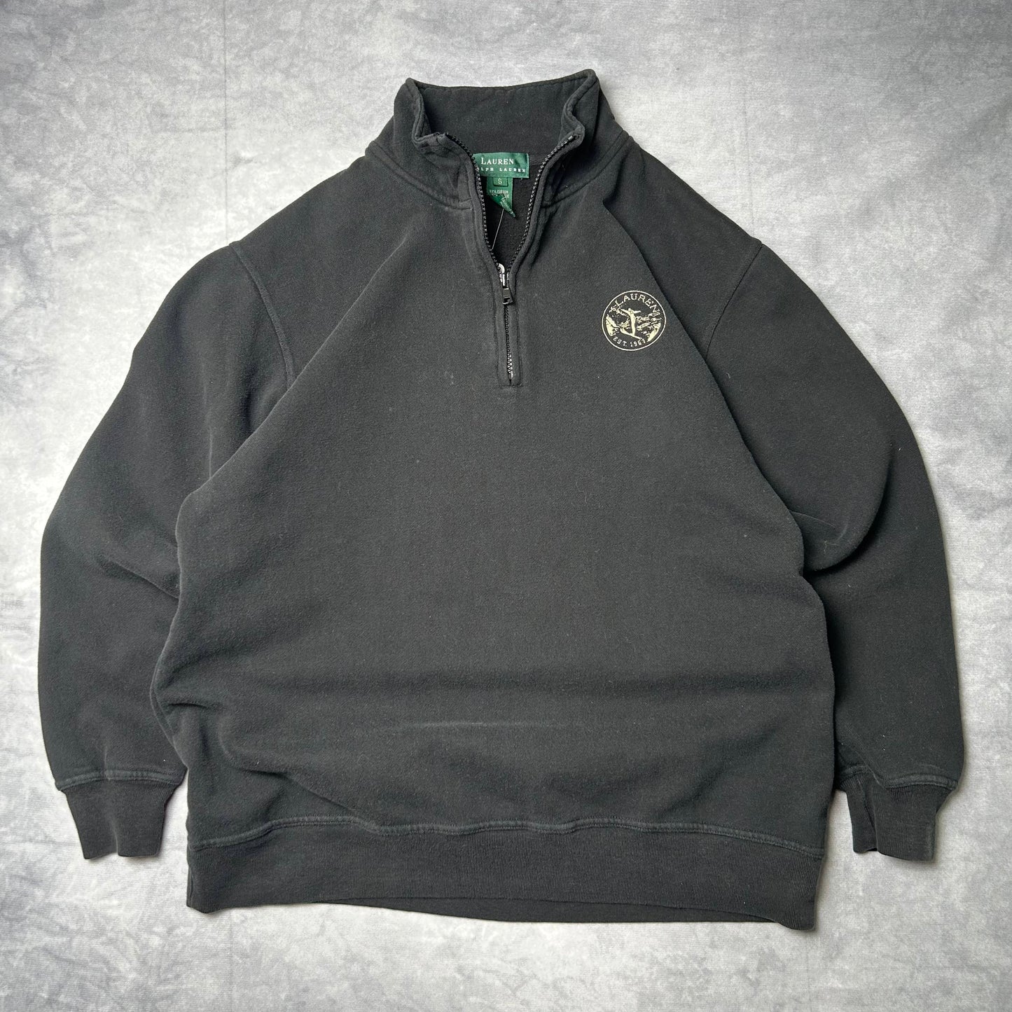 Vintage POLO Ralph Lauren Quarterzip Sweater - Small