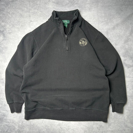 Vintage POLO Ralph Lauren Quarterzip Sweater - Small