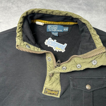 Vintage POLO Ralph Lauren Quarterzip Sweater - Medium