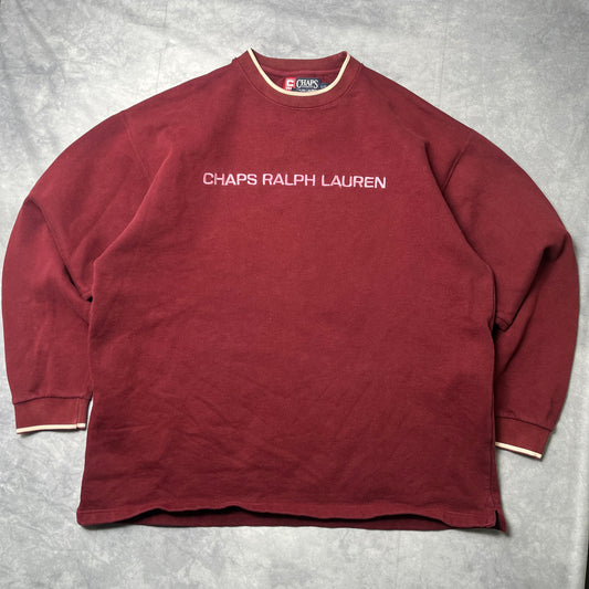 Chaps Ralph Lauren Sweatshirt Maroon- L