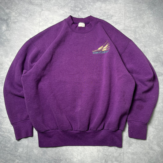 Saskatchewan Purple Sweater -XL