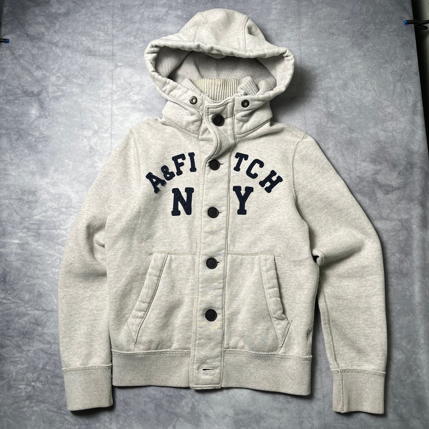 Abercrombie & Fitch Button Up Hoodie - Medium