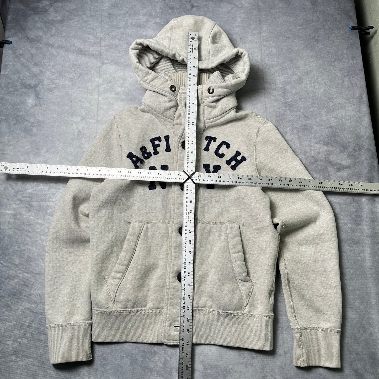 Abercrombie & Fitch Button Up Hoodie - Medium