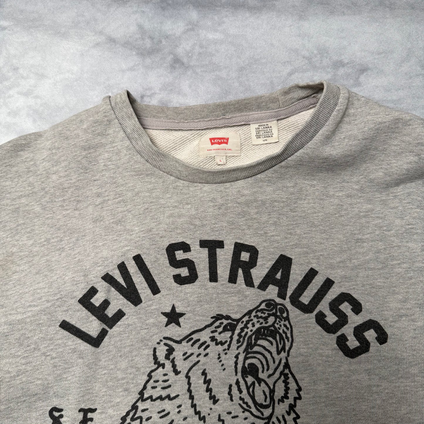 Levi's Bear Grey Sweatshirt